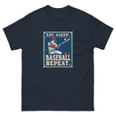 Retro Eat sleep baseball repeat 3 - Unisex classic tee