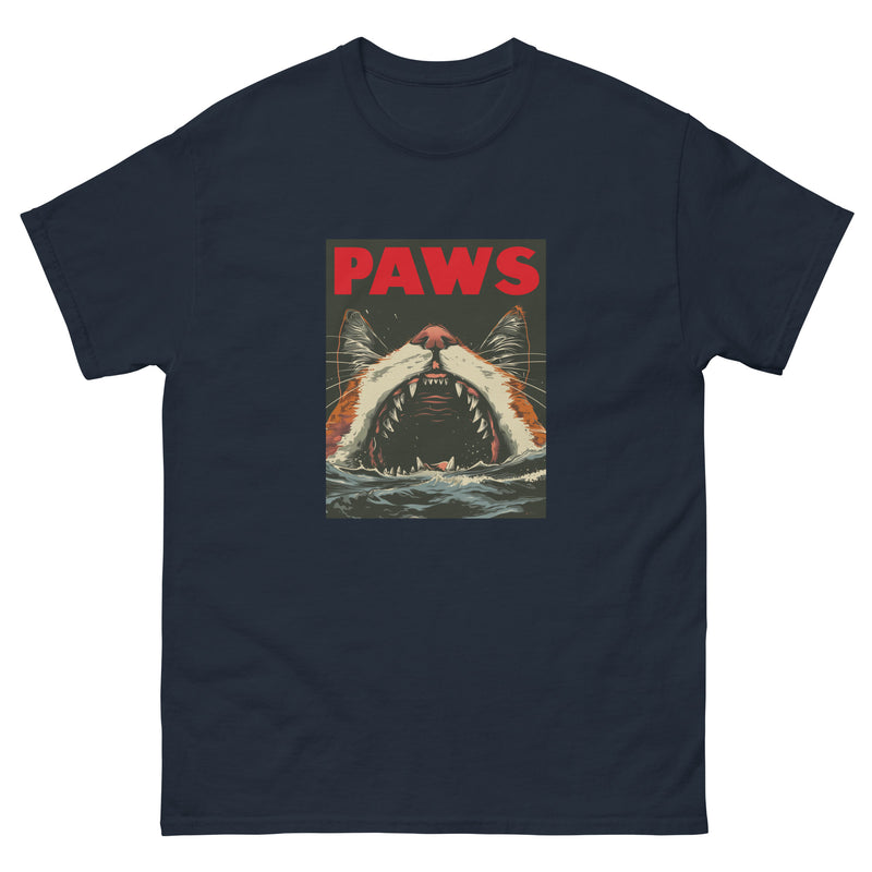Super Cool Jaws Kitten Retro Paws Cat 4 - Unisesx classic tee