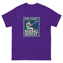 Retro Eat sleep baseball repeat 3 - Unisex classic tee