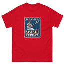 Retro Eat sleep baseball repeat 3 - Unisex classic tee