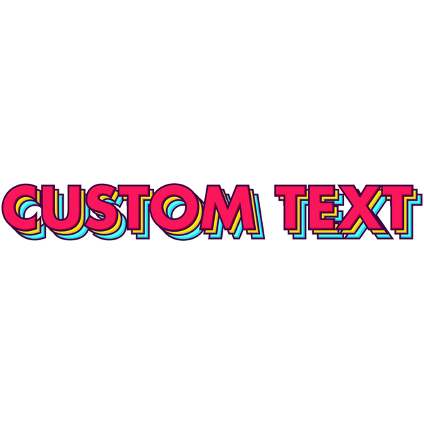 Pop Store Text Style | Create Your Own - Custom text shirts, totes, bags and accessories