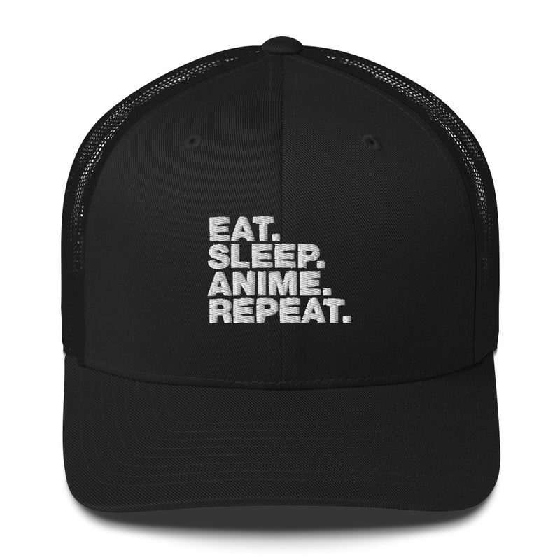 Eat Sleep Anime Repeat. - Trucker Cap