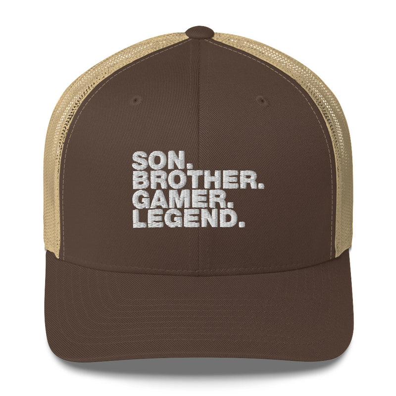 Son. Brother. Gamer. Legend. - Trucker Cap