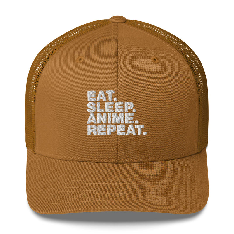 Eat Sleep Anime Repeat. - Trucker Cap