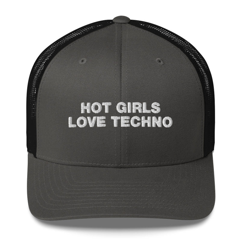 Hot Girls Love Techno - Trucker Cap