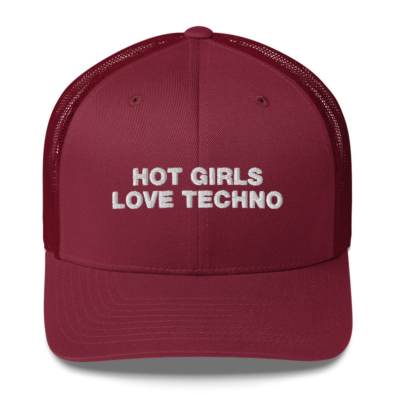 Hot Girls Love Techno - Trucker Cap