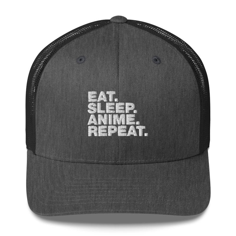 Eat Sleep Anime Repeat. - Trucker Cap