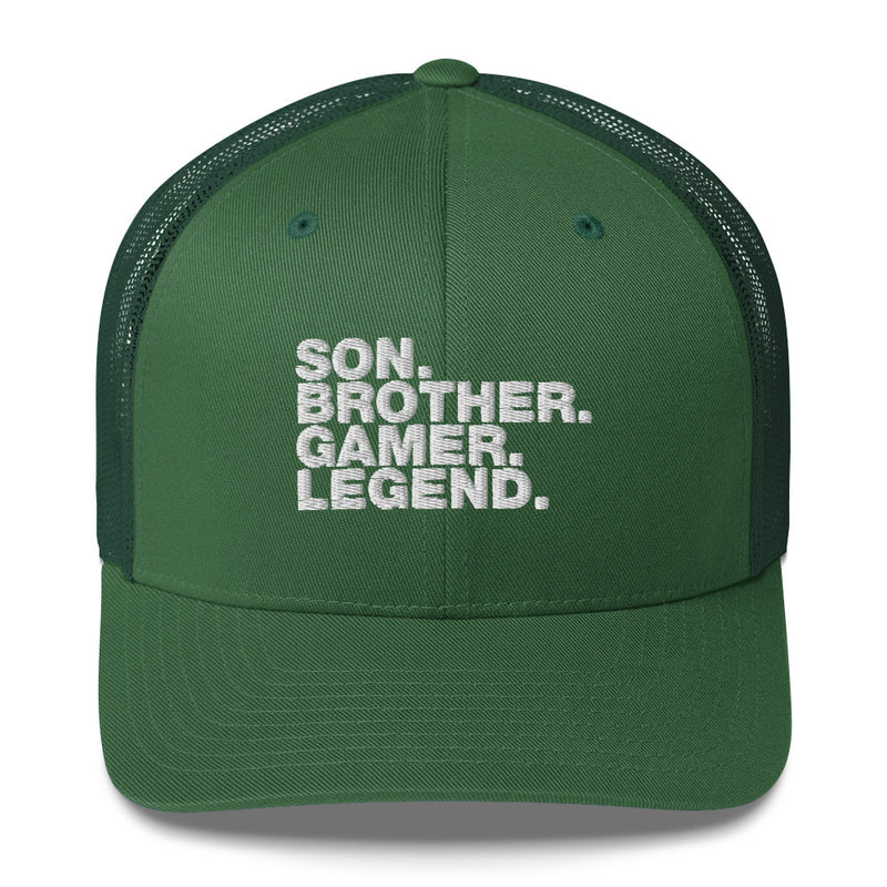 Son. Brother. Gamer. Legend. - Trucker Cap