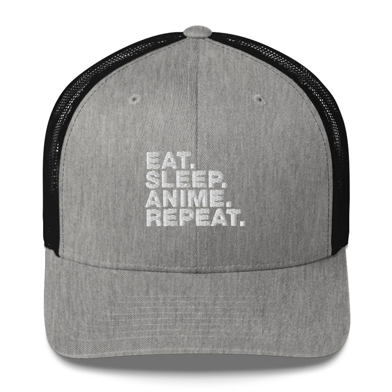 Eat Sleep Anime Repeat. - Trucker Cap