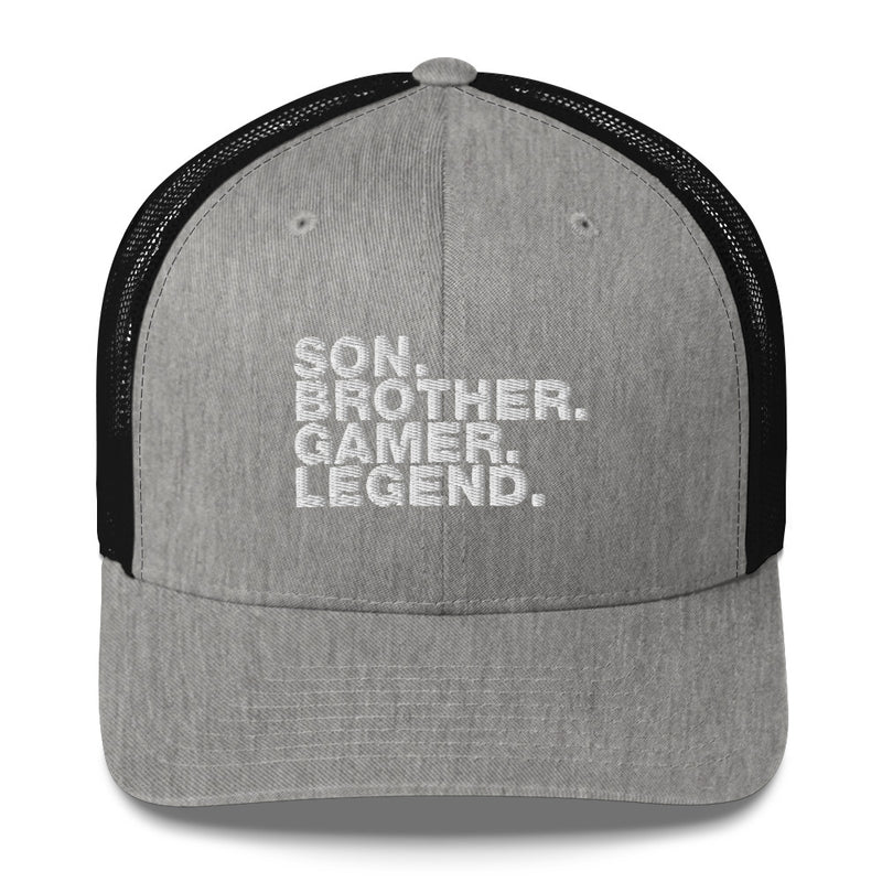 Son. Brother. Gamer. Legend. - Trucker Cap