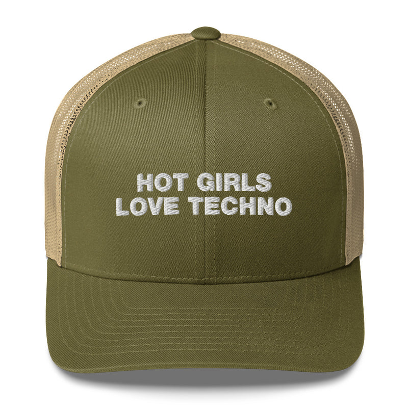 Hot Girls Love Techno - Trucker Cap