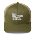 Son. Brother. Gamer. Legend. - Trucker Cap