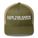 Save The Earth Keep The Ocean Clean - Trucker Cap