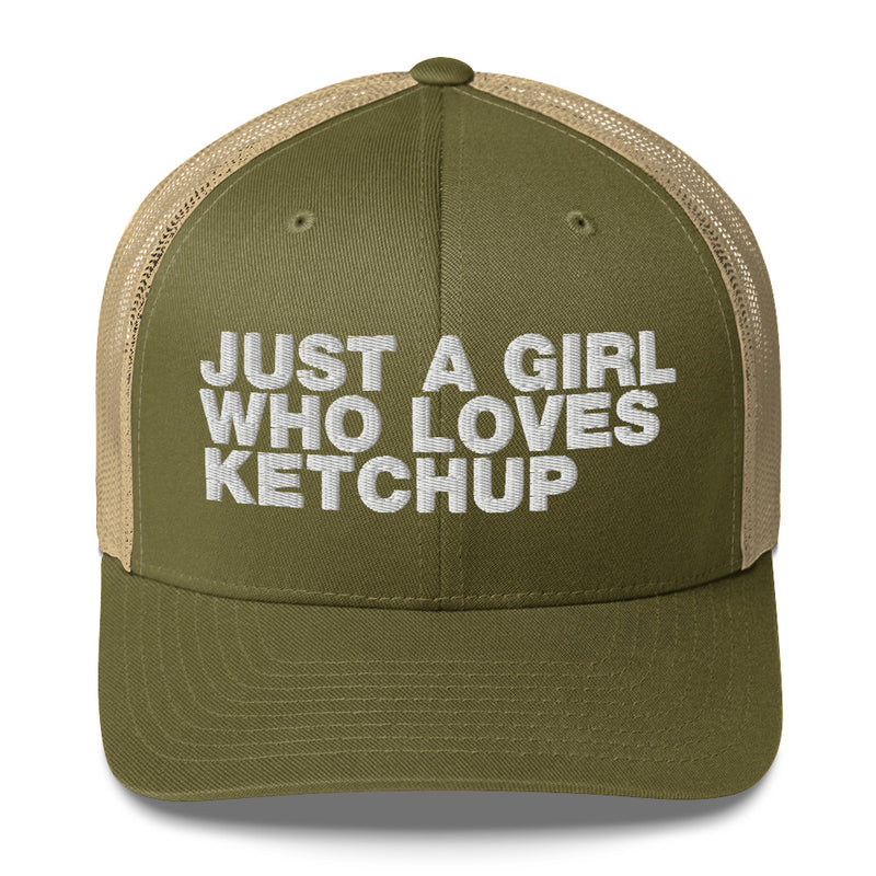 Just A Girl Who Loves Ketchup - Trucker Cap