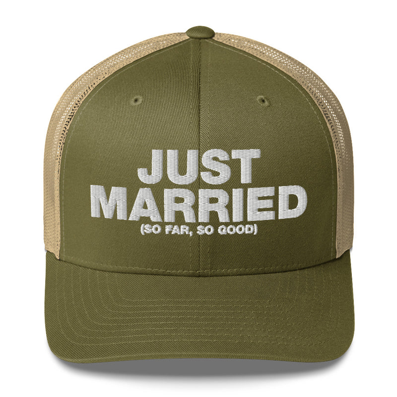 Just Married So Far, So Good - Trucker Cap