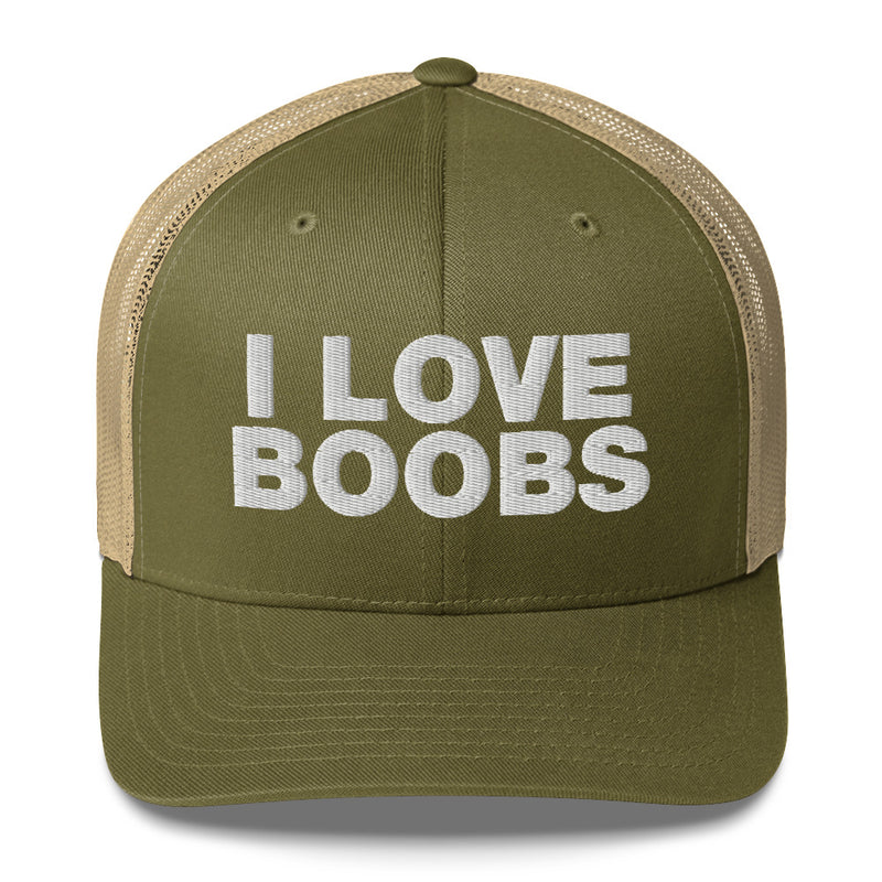 I love boobs - Trucker Cap