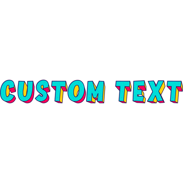 Retro Cartoon Text Style | Create Your Own - Custom text shirts, totes, bags and accessories