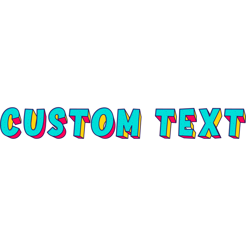 Retro Cartoon Text Style | Create Your Own - Custom text shirts, totes, bags and accessories