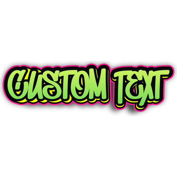 Spray Neon Text Style | Create Your Own - Custom text shirts, totes, bags and accessories