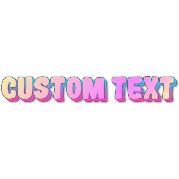 Stylish Pastel Text Style | Create Your Own - Custom text shirts, totes, bags and accessories