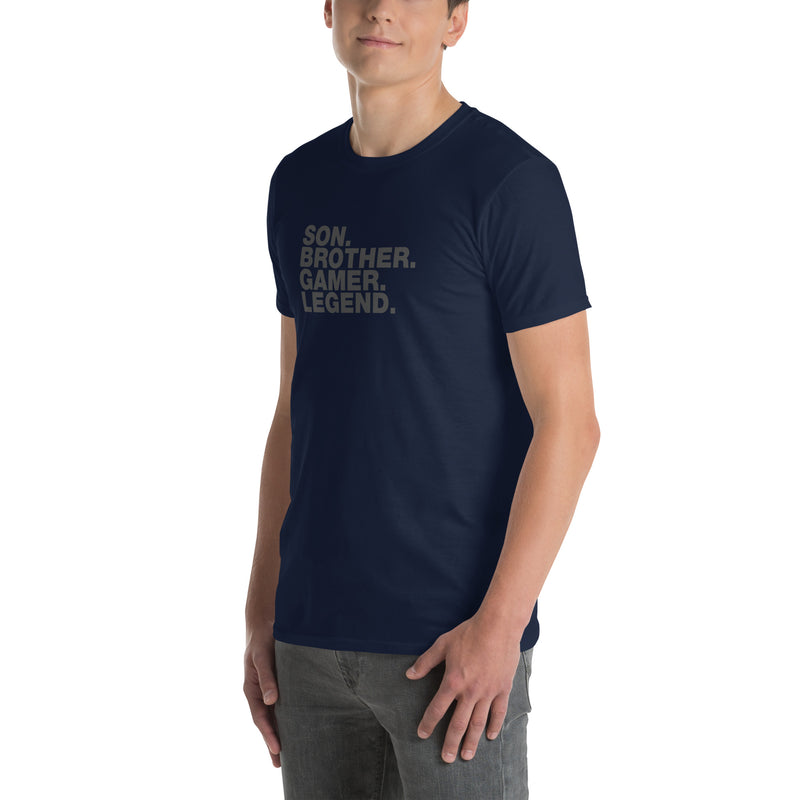 Son. Brother. Gamer. Legend. | Short-Sleeve Unisex T-Shirt