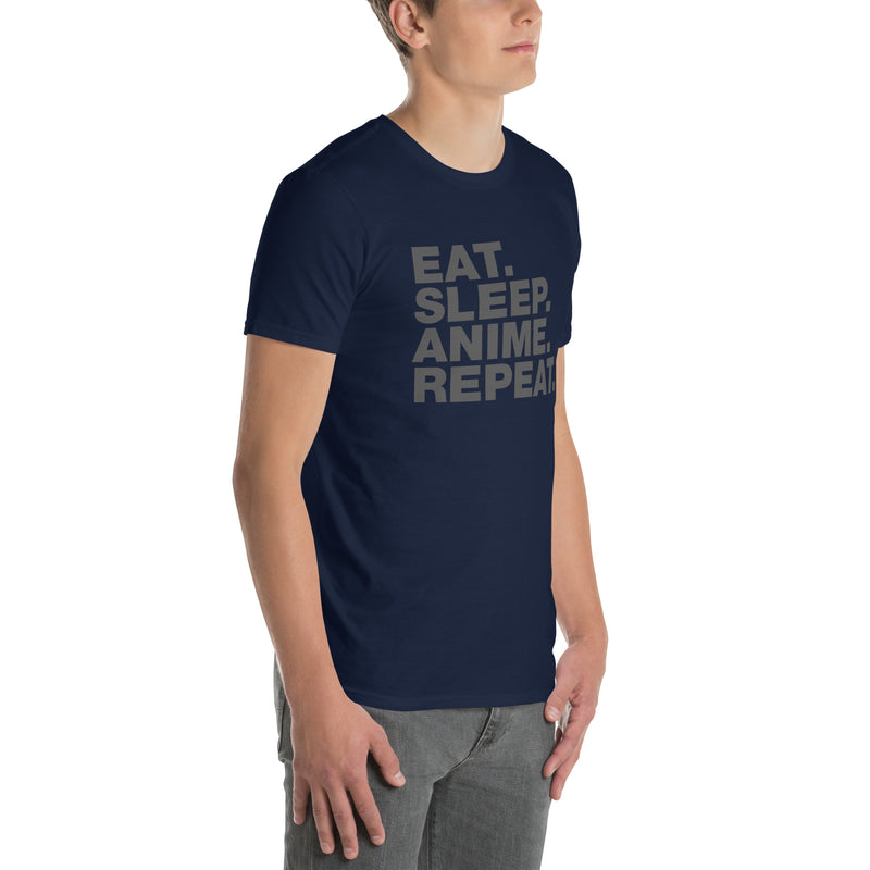 Eat Sleep Anime Repeat. | Short-Sleeve Unisex T-Shirt