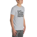 Eat Sleep Anime Repeat. | Short-Sleeve Unisex T-Shirt
