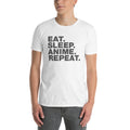 Eat Sleep Anime Repeat. | Short-Sleeve Unisex T-Shirt