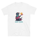 Daddy Saurus Playing Guitar - Short-Sleeve Unisex T-Shirt