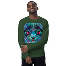 Rave Cat Unisex Organic Raglan Sweatshirt