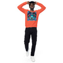 Rave Cat Unisex Organic Raglan Sweatshirt