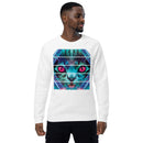Rave Cat Unisex Organic Raglan Sweatshirt