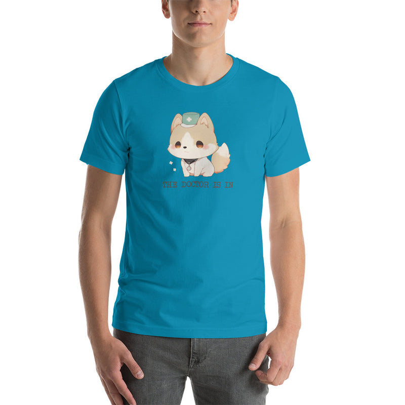 The Doctor Is In Cute Dog | Unisex t-shirt
