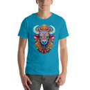 Trippy Floral Bull Mandala | Unisex t-shirt