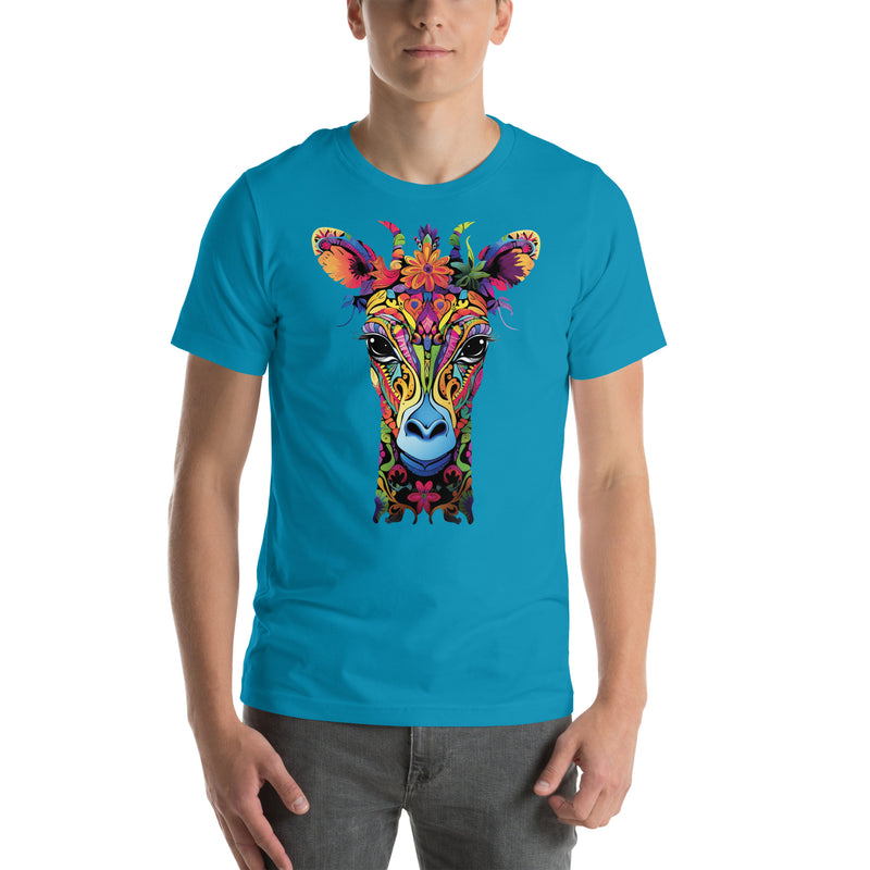 Rainbow Giraffe Mandala | Unisex t-shirt