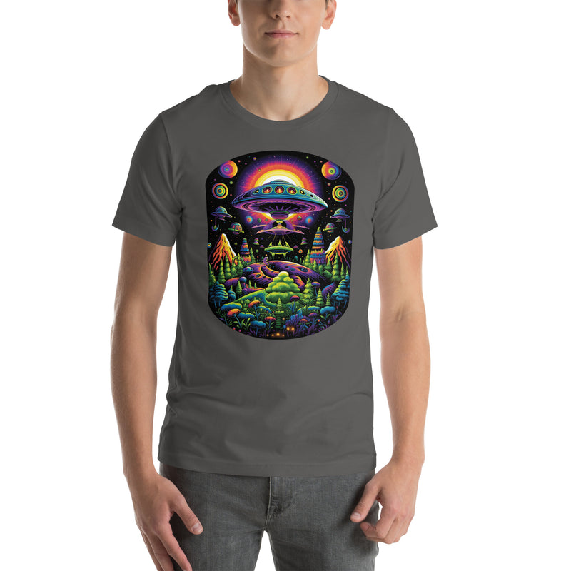 Vintage Colorful UFO | Unisex t-shirt