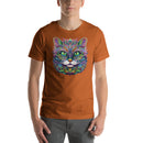 Psychedelic Mandala Cat Art | Unisex t-shirt