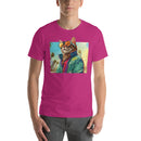 Tropical Sunglasses Cat | Unisex t-shirt