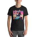 Colorful Fashionista Cat | Unisex t-shirt