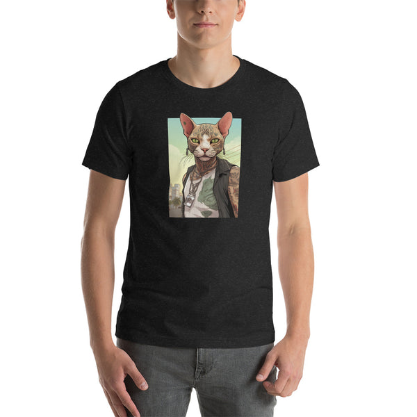 Rebel Tattooed Sphinx Cat | Unisex t-shirt