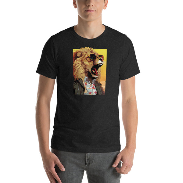 Roaring Lion With Sunglasses | Unisex t-shirt