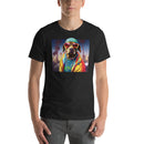 Tropical Hippie Dog | Unisex t-shirt