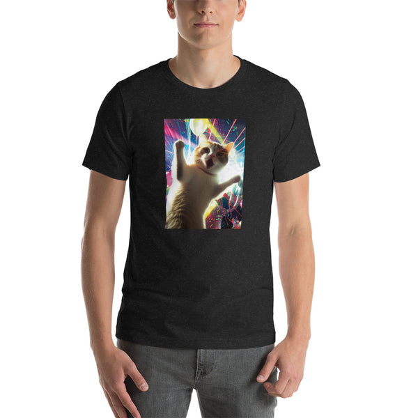 Dancing Cat in Disco | Unisex t-shirt