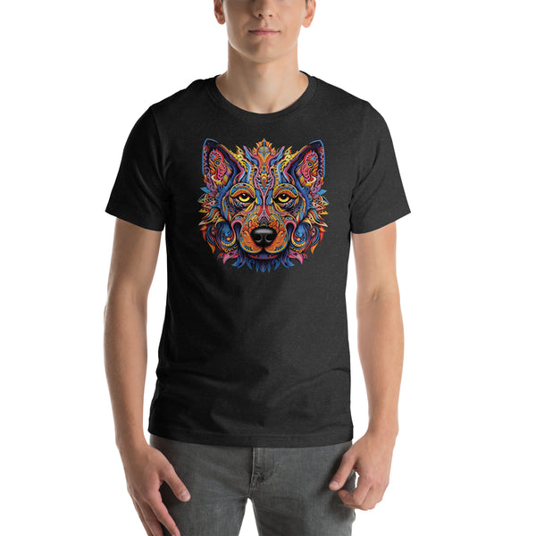 Tribal Dog Mandala Art | Unisex t-shirt