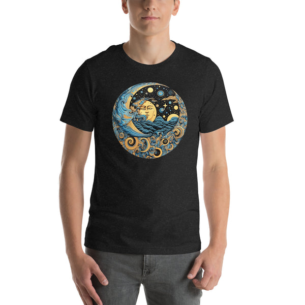 Moon Phase Floral Mandala | Unisex t-shirt