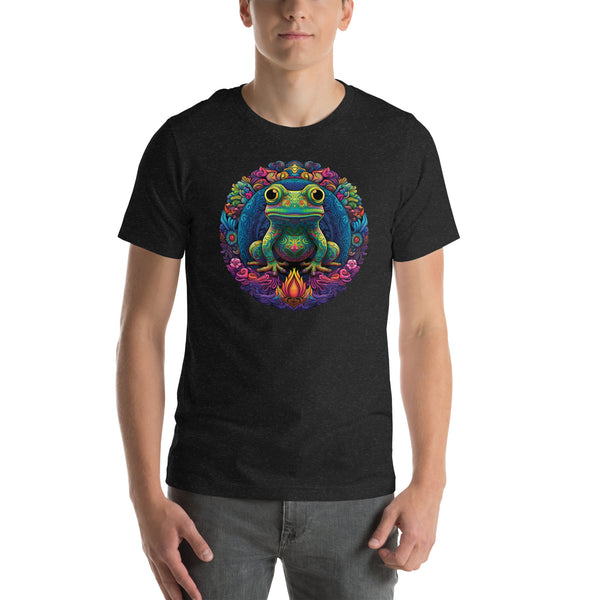 Cute Frog Emblem Mandala | Unisex t-shirt
