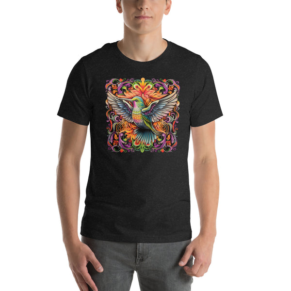 Floral Humming Bird Mandala | Unisex t-shirt