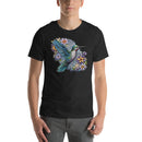 Blue Humming Bird Mandala | Unisex t-shirt