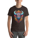 Trippy Floral Bull Mandala | Unisex t-shirt