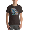 Blue Humming Bird Mandala | Unisex t-shirt